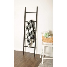 BrandtWorks Decorative Minimal Blanket Ladder Black